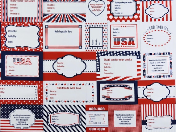 Studio E "Red, White, and Starry Blue" fabric panel for quilting