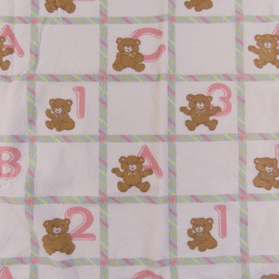 Vintage Teddy Bear Receiving Blanket