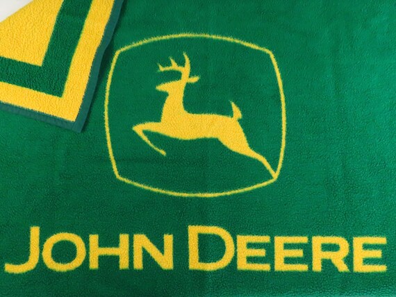 Vintage John Deere Biederlack acrylic blanket