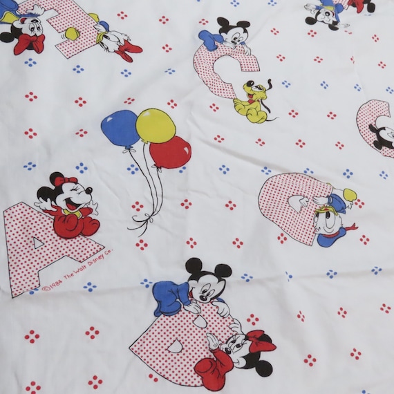 Vintage Mickey Mouse fitted crib sheet