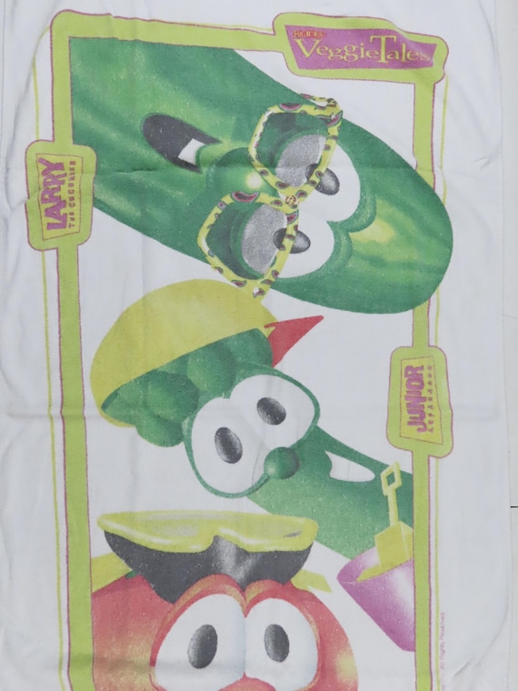 Vintage Veggie Tales towel