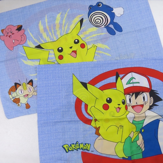 Set of 2 Vintage Pokemon standard pillowcases