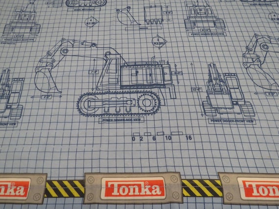 Vintage Tonka Twin flat sheet