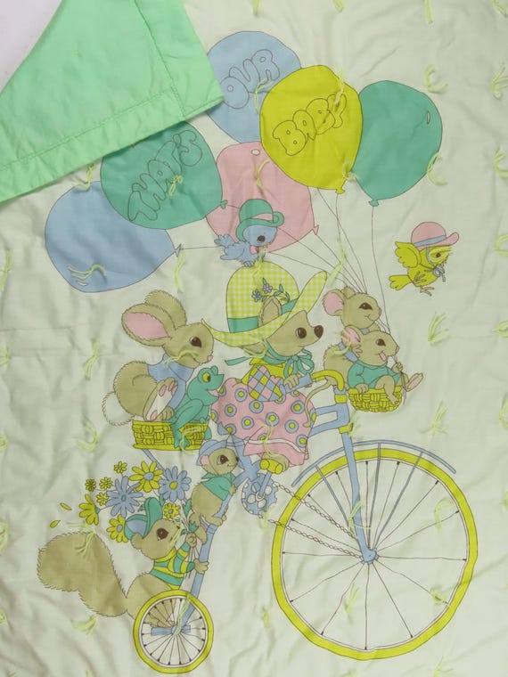 Vintage "That's our Baby" small blanket