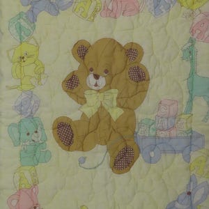 Vintage Teddy Bear small zip up blanket