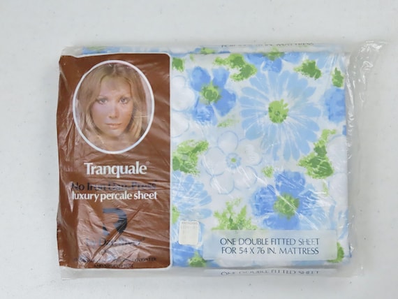 Vintage Dan River Floral double flat sheet -new in package