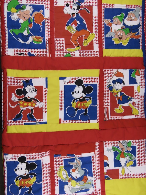 Vintage Disney Characters quilted blanket