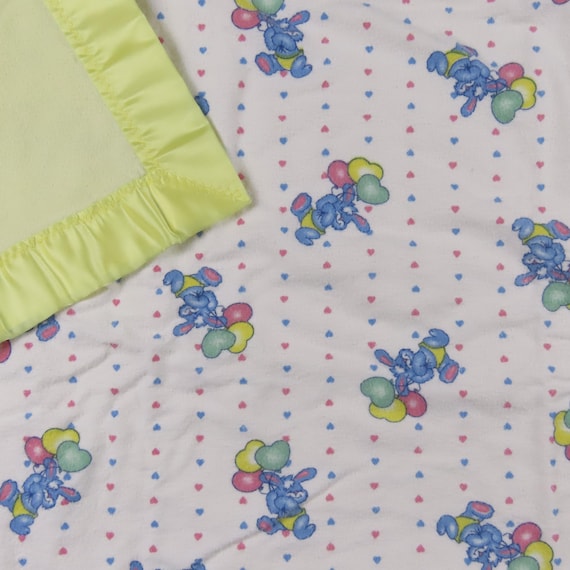 Vintage Cute Blue Bunny small blanket