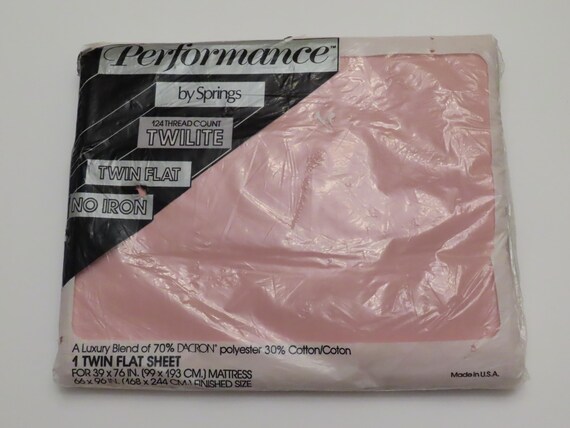 Vintage Performance by Springs Twin flat sheet -new in package