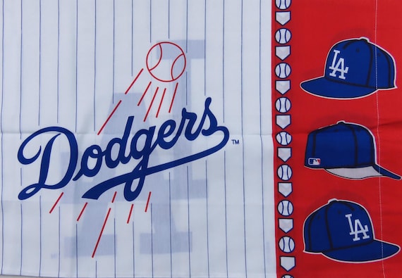 Set of 2 Vintage Los Angeles Dodgers pillowcases
