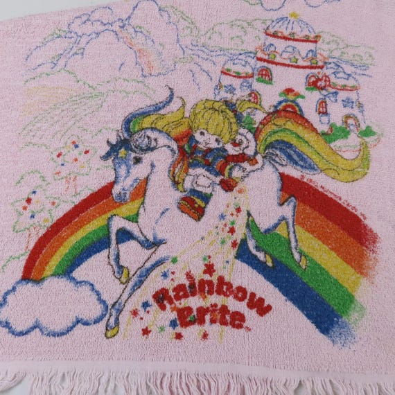 Vintage Rainbow Brite towel