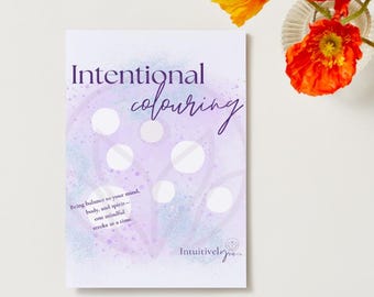 Reiki Coloring Book Printable PDF + PNG • Mindfulness Pages with Healing Affirmations for Relaxation