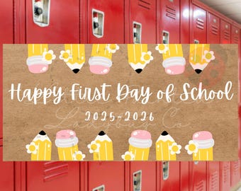 Back to School Banner, First Day of School Banner,classroom Banner ...