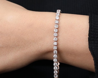 3.80 MM Lab Grown Diamond Tennis Bracelet, Classic Diamond Bracelet