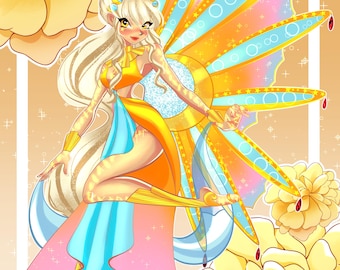 Stella Winx Club Original Design Poster