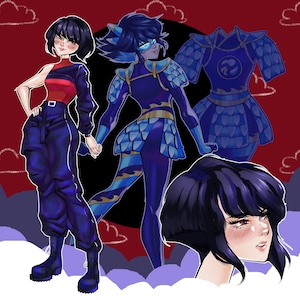 Kagami Tsurugi Miraculous Ladybug Original Design Poster