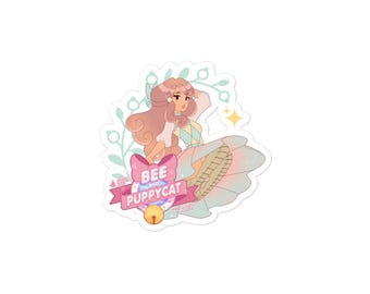 Abeja y Puppycat Worldhopper Pegatina