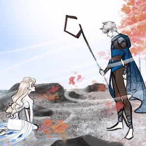 By the Shore | Jack Frost x Elsa Poster