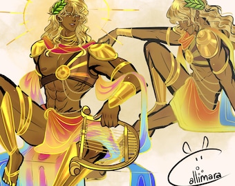 Apollo God of Light and Music Poster