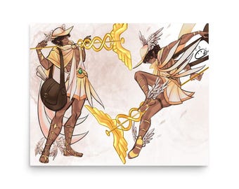 Hermes the Messenger God Poster