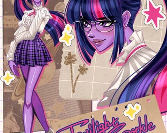 Twilight Sparkle Equestria Girls Original Design Poster