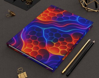 Mat levendig notitieboek om te schrijven en te schetsen