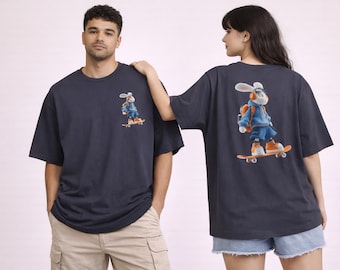 Boxy oversized T-shirt | Relaxed fit katoenen ronde hals