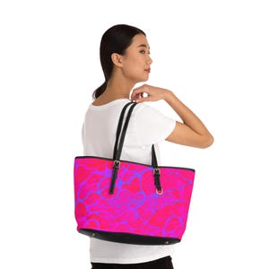 Vibrant PU Leather Tote Bag: Stylish Everyday Handbag