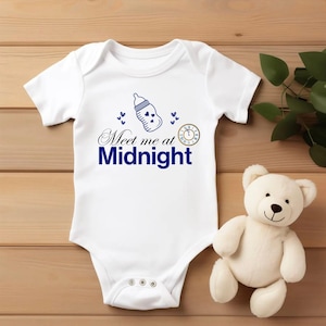 Baby infant onesie bodysuit toddler newborn one piece outfit clothes meet me at midnight era eras funny music taylor