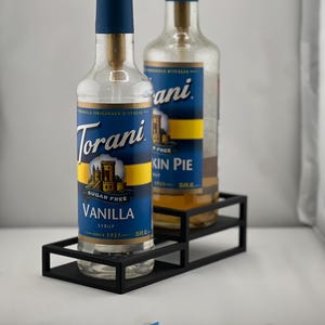 Coffee Syrup Bottle Holder: Torani, Monin, DaVinci - Coffee Bar Organizer
