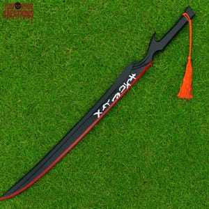 Rengoku Flame Nichirin Sword replica, Demon Slayer Anime Outfit Cosplay Costume , Anime Accessories Halloween Anime Full Size Sword