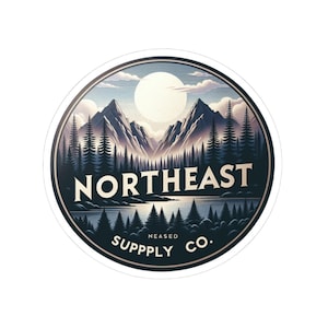 Stylish Kiss-Cut Stickers - Explore the Northeast, Adventure Decor, Nature Lover Gift, Laptop Decals, Camping Accessories