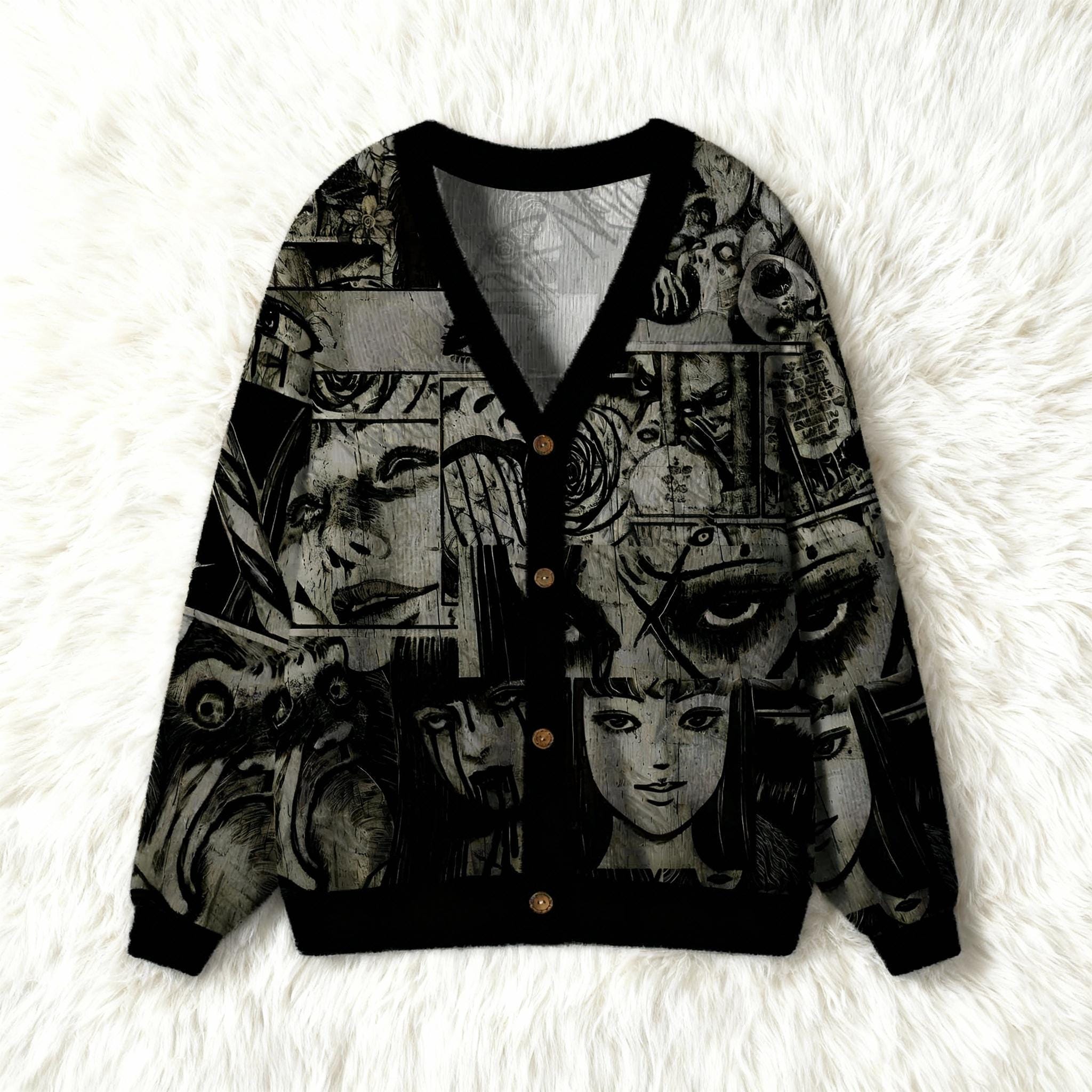 Grunge Cardigan - Etsy