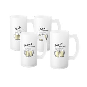 Frosted Glass Beer Mug