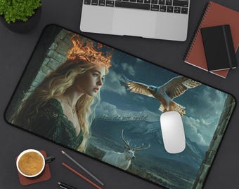 Throne of Glass Desk Mat: Aelin Galathynius, Bookish Office Decor