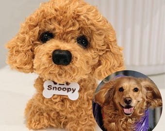 Made to Order | Handmade Custom Dog Plushie | Pet Keepsake Ornament | Memorial Gift | Stellar Craft