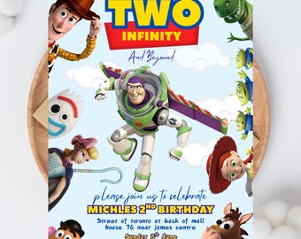 Toy Story 5 Birthday Invitation, Editable Toy Story Birthday Invite Digital Toy Story Invitation Digital Download Toy Story Theme Invite