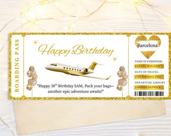 Personalised Scratch To Reveal, Boarding Pass Scratch Card, Holiday Scratch Card, Holiday Reveal, Flight Ticket, Surprise Trip Reveal Gift.