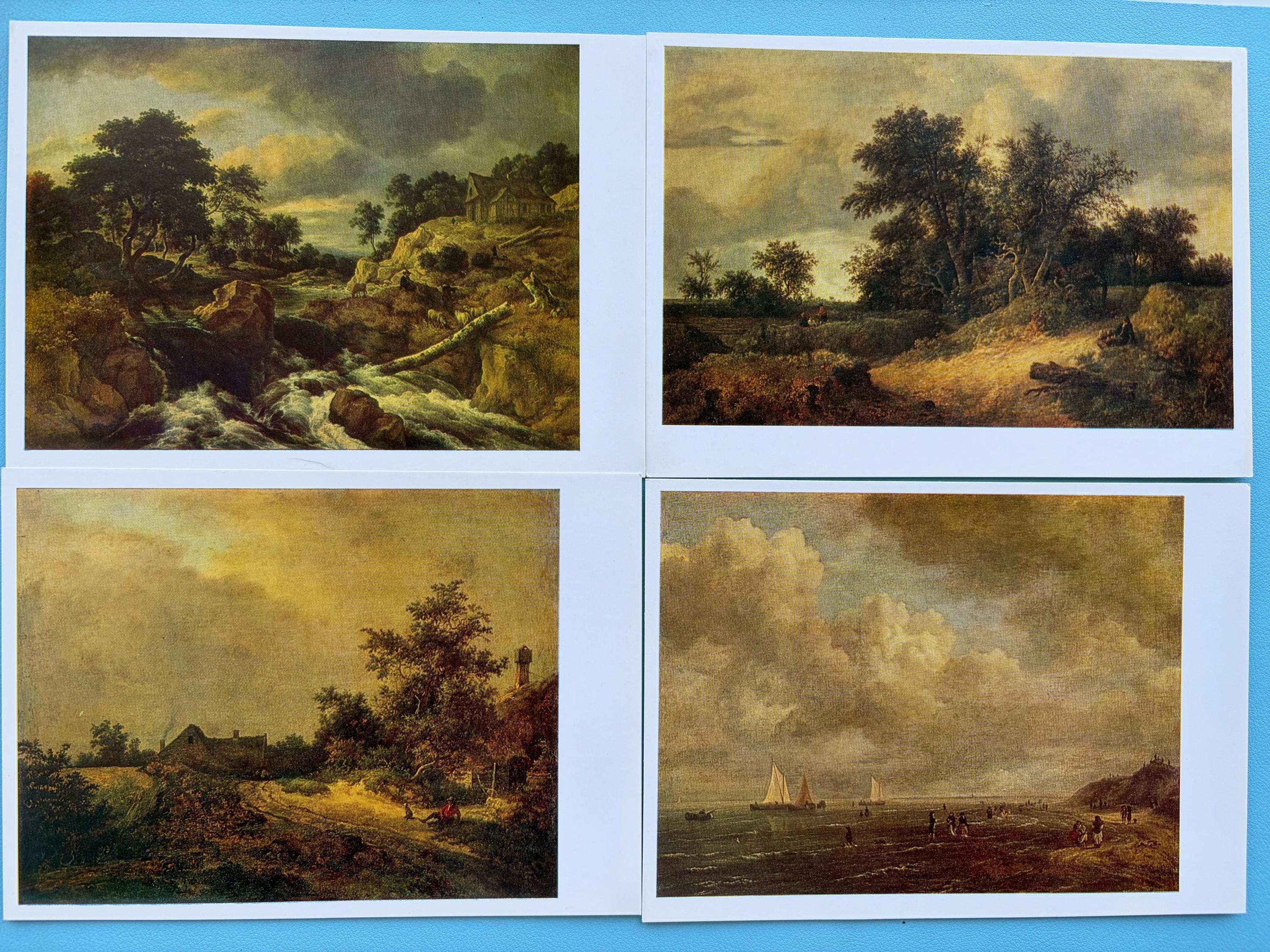 Jacob Van Ruisdael Postcard Set: Dutch Landscapes, USSR Museums