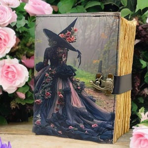 Vintage Leather Book of Shadows: 400-Page Feminine Grimoire Journal