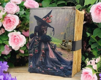Vintage Leather Book of Shadows: 400-Page Feminine Grimoire Journal
