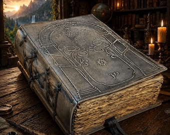 Doors of Durin Leather Journal: Tolkien-Inspired Grimoire Book of Shadows