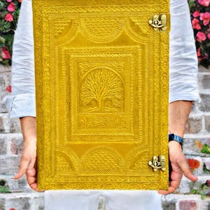 Embossed Tree Of Life Journals Handmade Leather Journals Leather