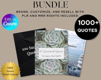 1000 Modelos de Citações para Canva | Modelos PLR MRR | Conteúdo Editável para Instagram | Posts Prontos para Redes Sociais | Download Digital