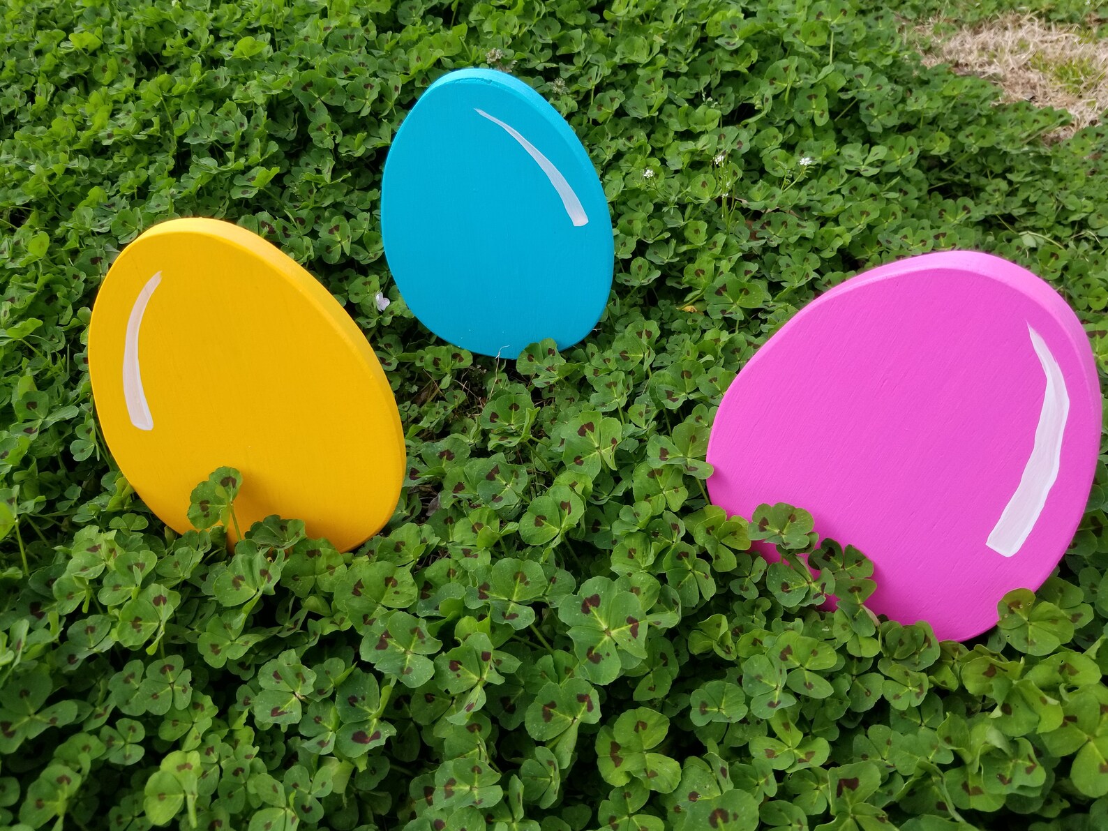 Mini Easter Egg Set Outdoor Easter Decorations Etsy