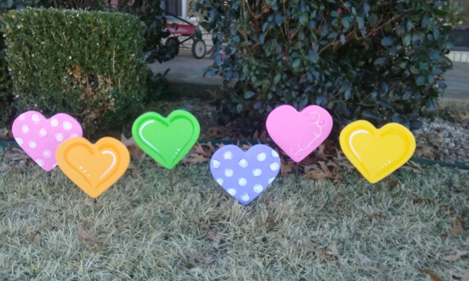 Wooden Conversation Heart Yard Decor Etsy