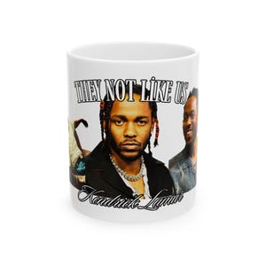 Kendrick Lamar Ceramic Mug, Music Lover Gift, Hip Hop Fan Cup, Rapper Coffee Mug, 11oz, 15oz
