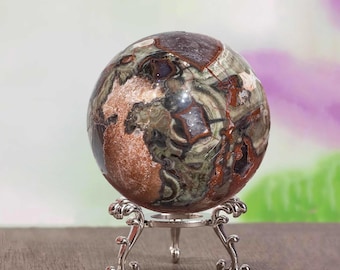 Money Agate Sphere 5–6cm | Wealth Crystal Ball | Abundance Healing Stone Decor