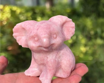 Carla-beeldje roze opaal 6–8 cm | Handgesneden genezend kristal | Liefdesenergiesteen