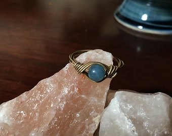 Blue Quartz Ring